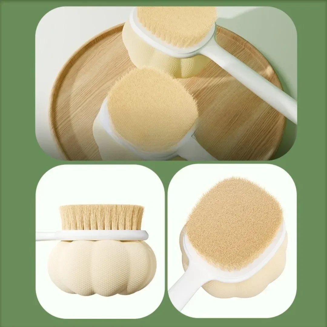 Double-Sided Long Handle Bath Brush