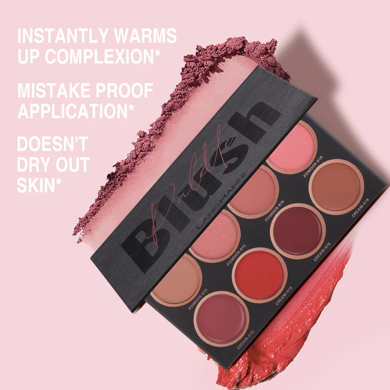 Eight-Color Brightening Blusher Palette