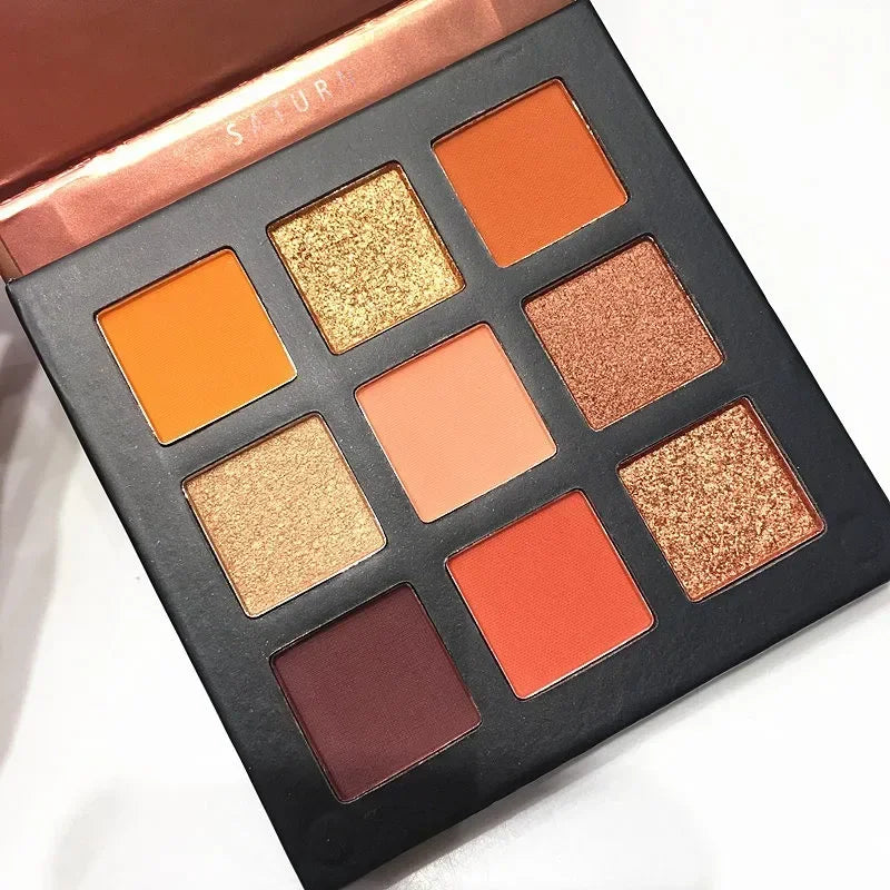 9-Color Shimmer Matte Eyeshadow Palette