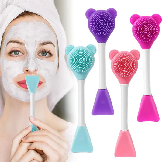 Dual-Head Silicone Face Mask Brush
