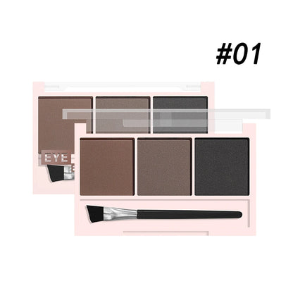 3-Color Brow Powder Set with Brush