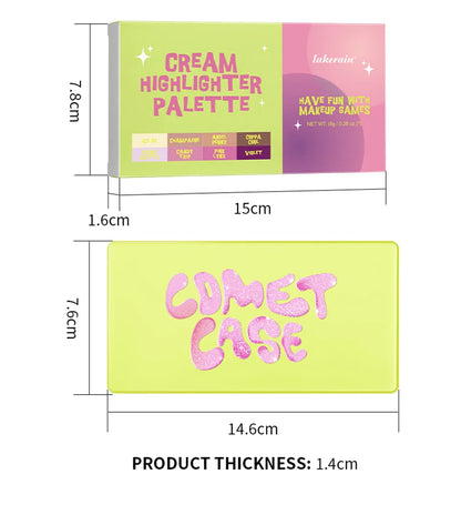 Eight-Color Cream Highlighter Palette