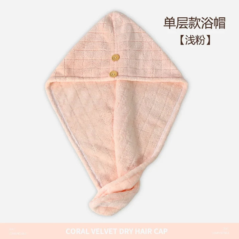 Microfiber Quick-Dry Hair Wrap Towel Turban