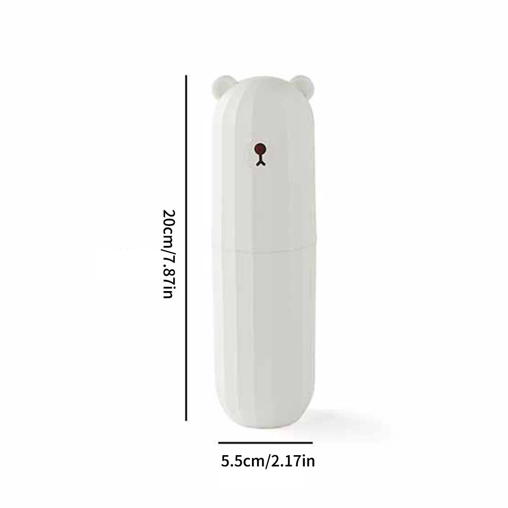 Cute Little Bear Travel Toothbrush Cup