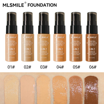 6-Color Waterproof Powder Foundation
