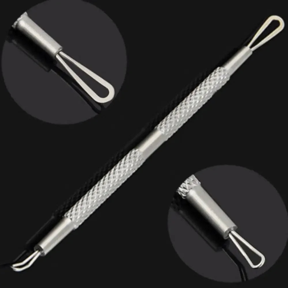 Professional Stainless Steel Double-Ended Acne and Blackhead Extractor Tool
