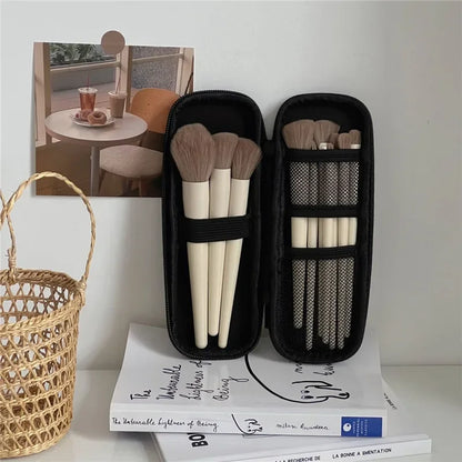 Waterproof Double-Zipper Makeup Brush Storage Bag