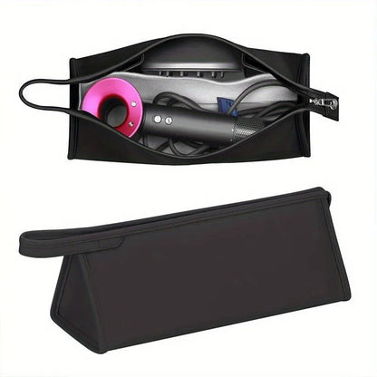 Portable PU Leather Hair Dryer Storage Bag