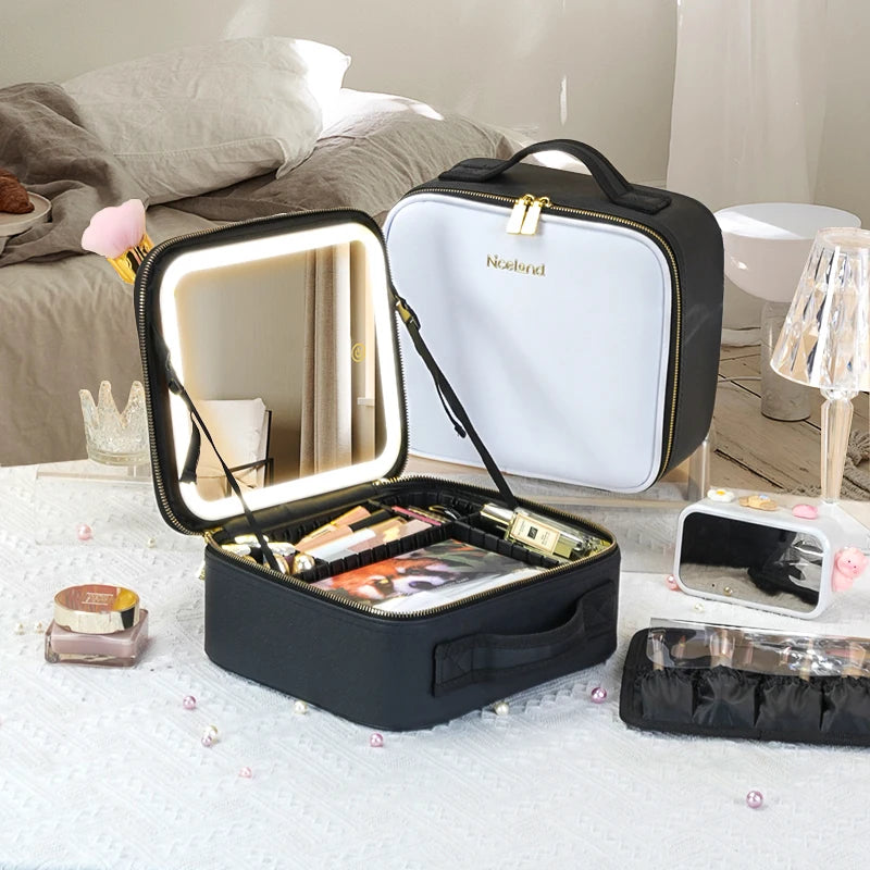 Portable Waterproof Makeup Train Case