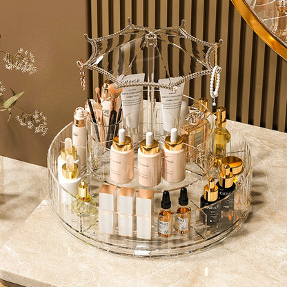 360° Rotating Acrylic Cosmetic Organizer