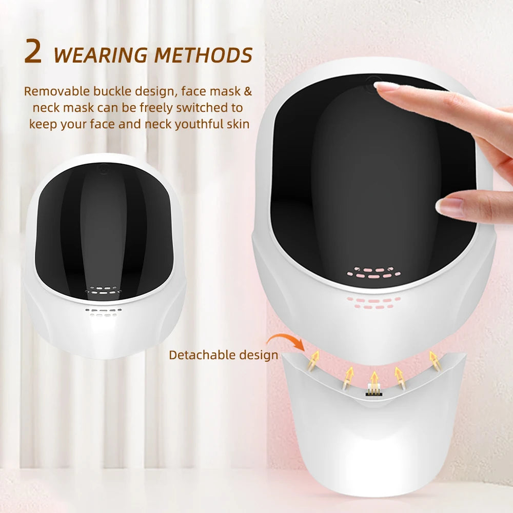 Wireless 7-Color LED Face Neck Mask