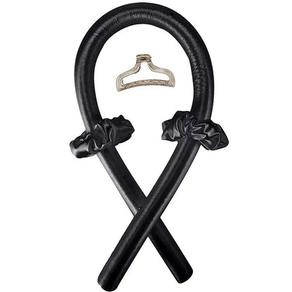 Heat-Free Satin Hair Curler and Silk Sleeping Cap Set