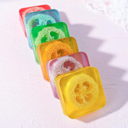 Handmade Loofah Rose Essential Oil Soap