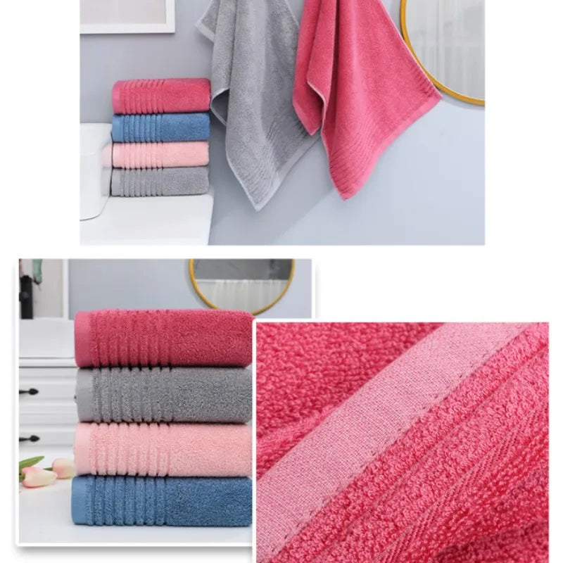 Luxury Red Bamboo Fiber Towel Set Soft
