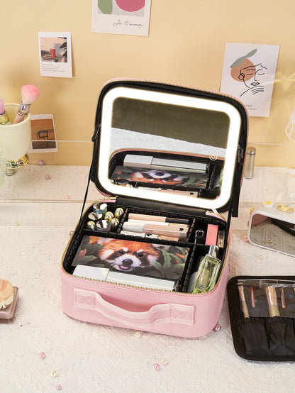 Portable Waterproof Makeup Train Case