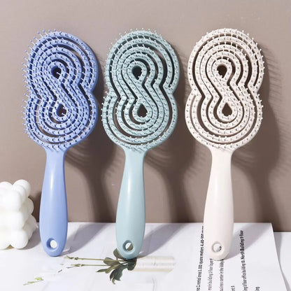 Hollow Out Anti-Static Detangling Massage Brush