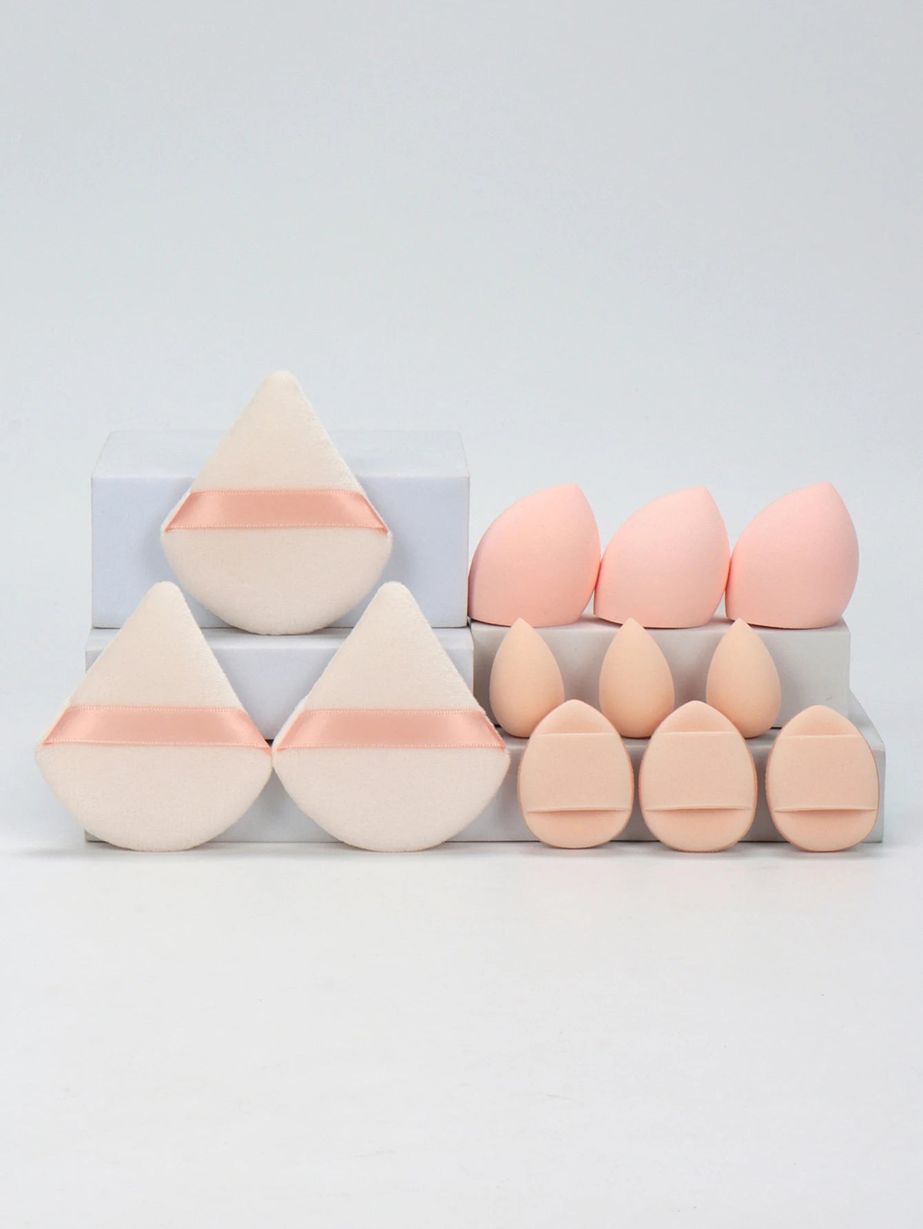 12-Piece All-Purpose Makeup Sponge and Puff Set