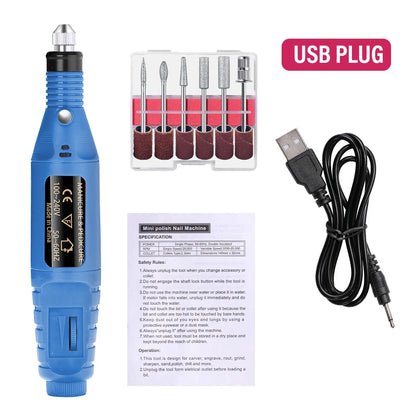 Professional Electric Nail Drill Machine Set