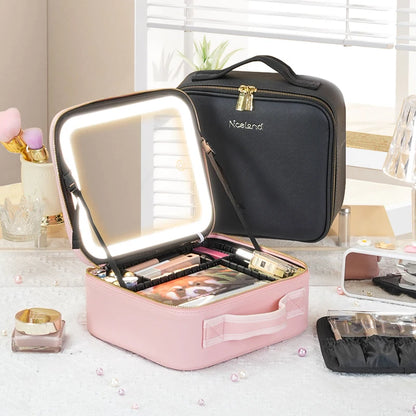 Portable Waterproof Makeup Train Case