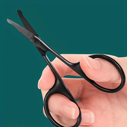 Safe Round-Head Stainless Steel Nose Hair Scissors