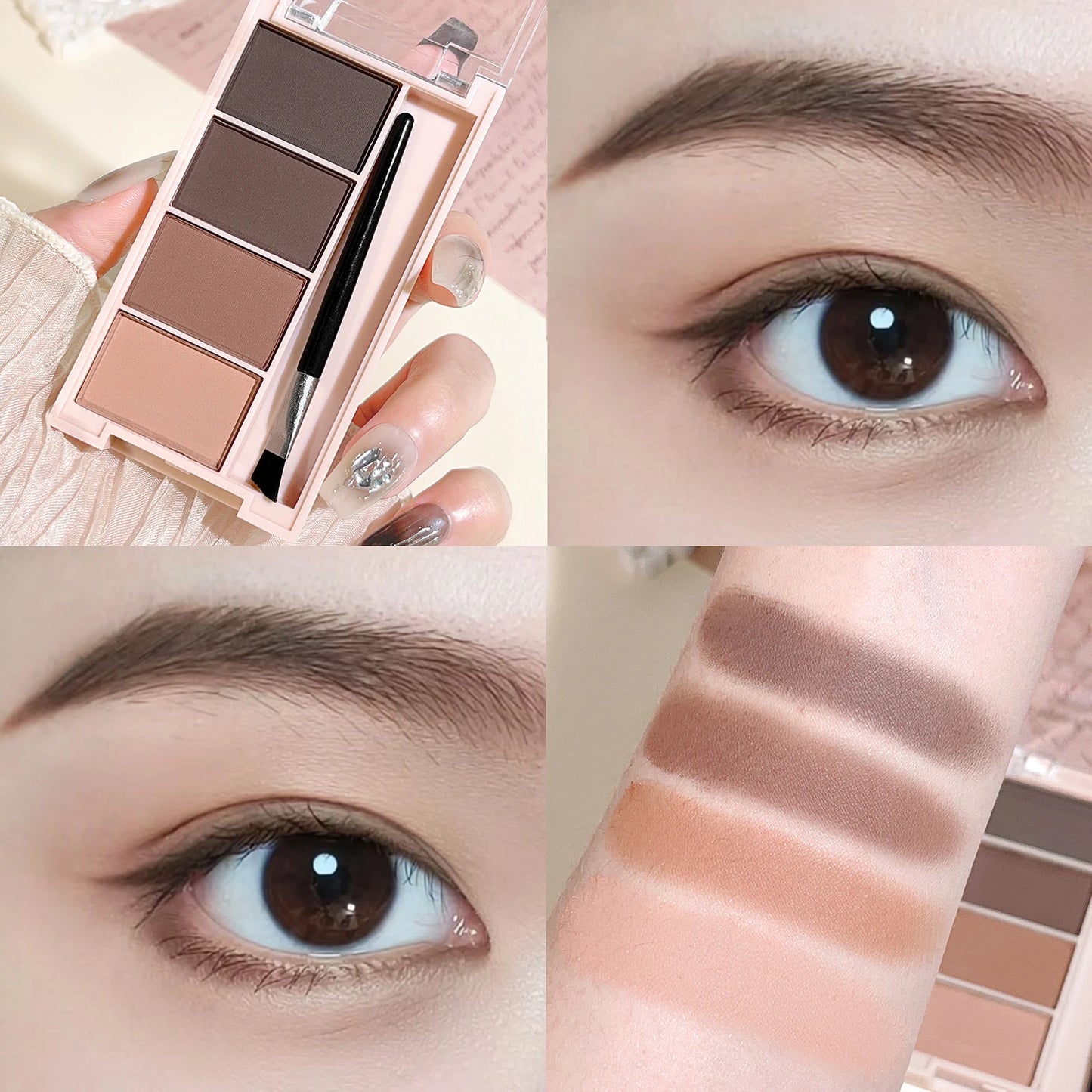 4-Color Matte Eyebrow Powder Set