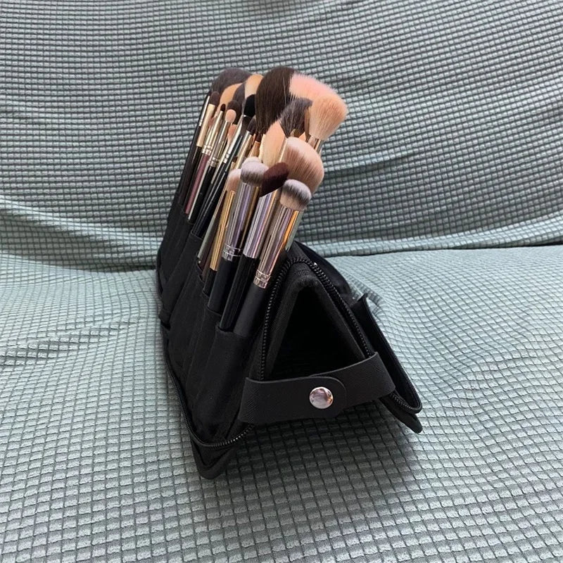 Foldable Waterproof Makeup Brush Bag