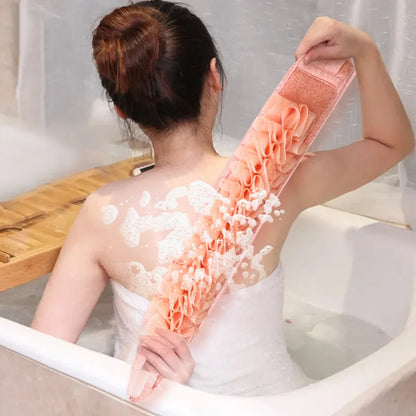 2-in-1 Exfoliating Back Scrubber Belt