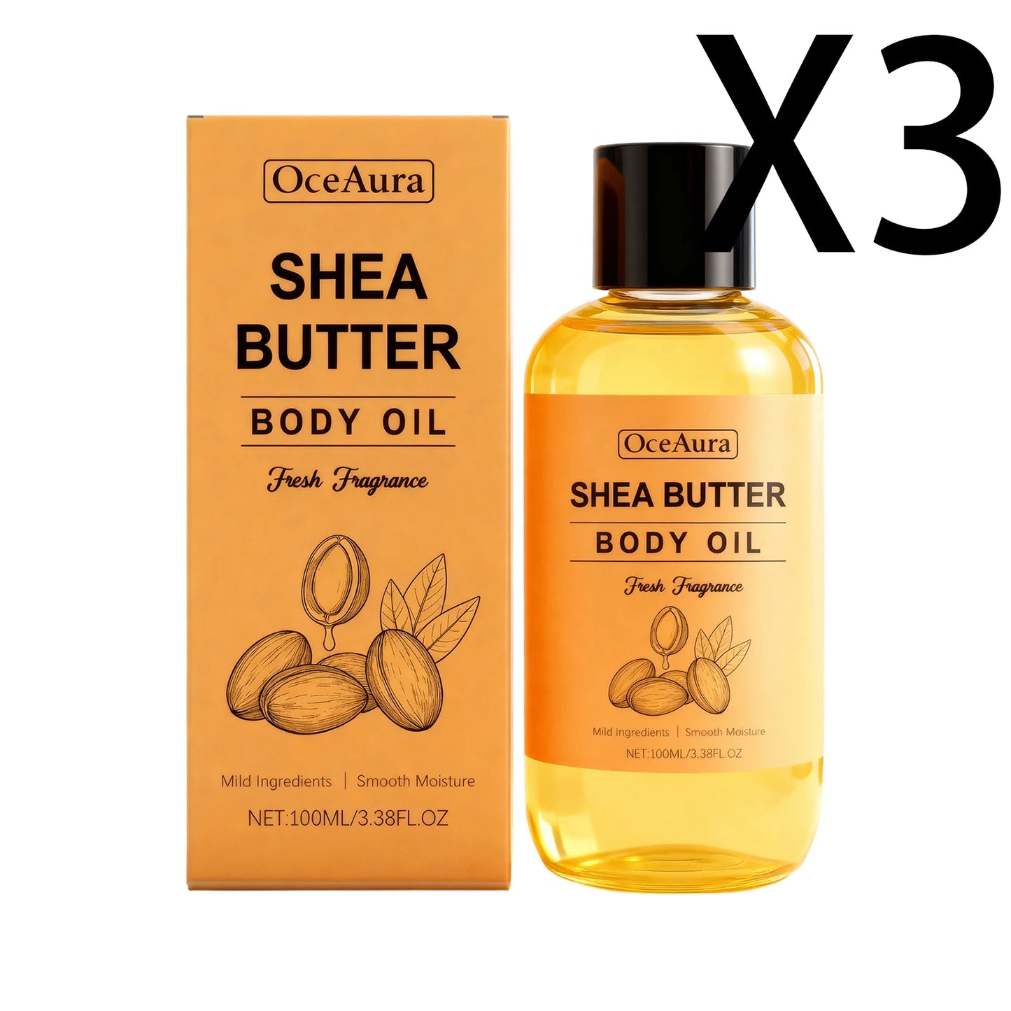 Shea Butter Moisturizing Body Oil