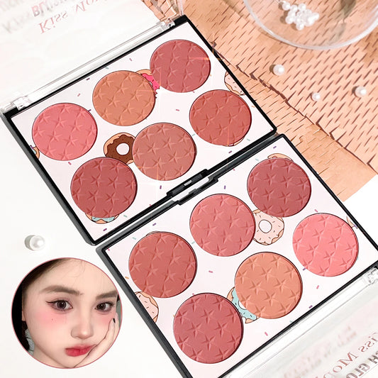 Six-Color Waterproof Blush Palette
