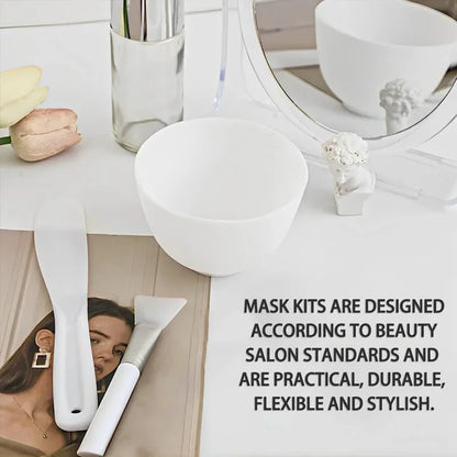 Complete Silicone Face Mask Mixing Bowl Set