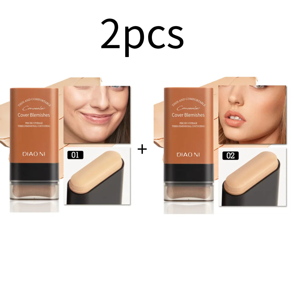 Dual-Head Moisture Foundation Stick