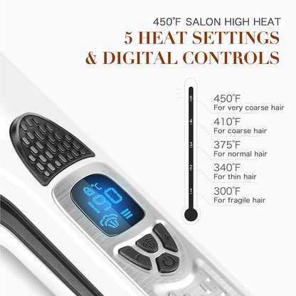 Steam Hair Straightener Brush