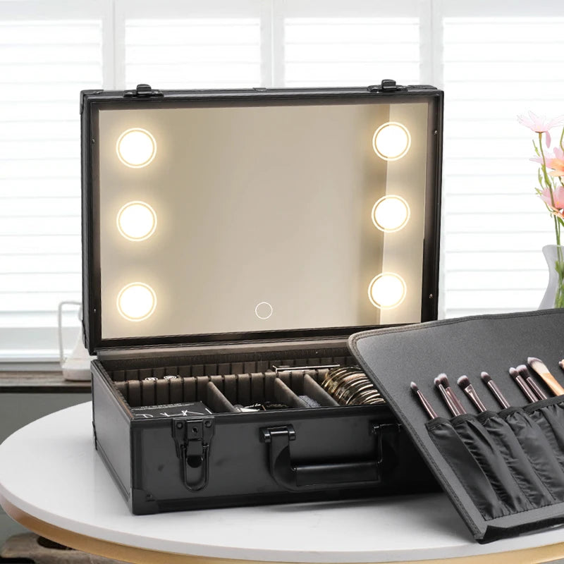 LED Lighted Makeup Travel Case