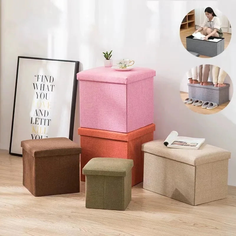 Foldable Storage Stool