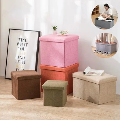 Foldable Storage Stool