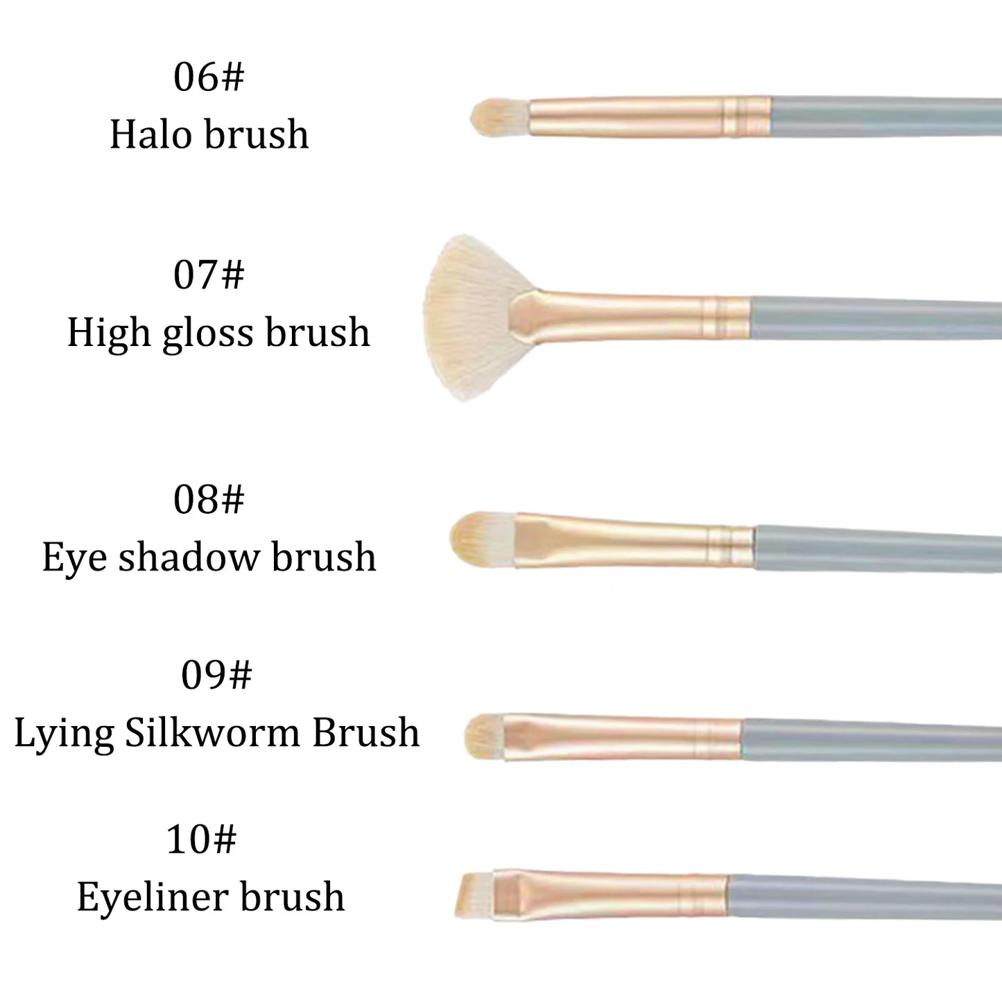 Ten-Piece Ultra-Soft Makeup Brush Set