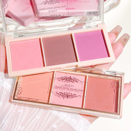 Three-Color Matte Blush Palette