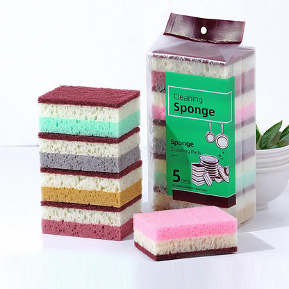 High-Density Non-Greasy Kitchen Sponge Cloth