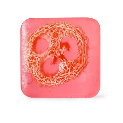 Handmade Loofah Rose Essential Oil Soap