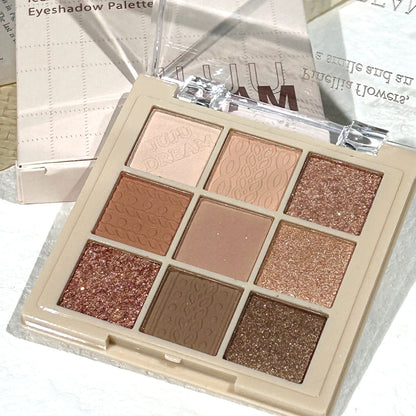 Nine-Color Brown Eyeshadow Palette