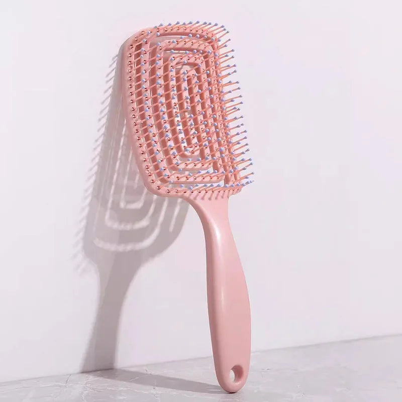 Elastic Hollow Hair Brush