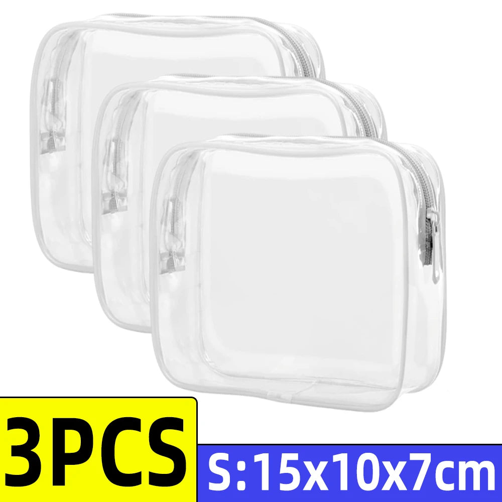 Clear White Travel Toiletry Bag