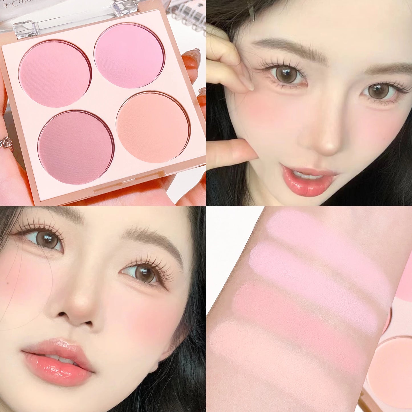 Four-Color Warm Blush Palette