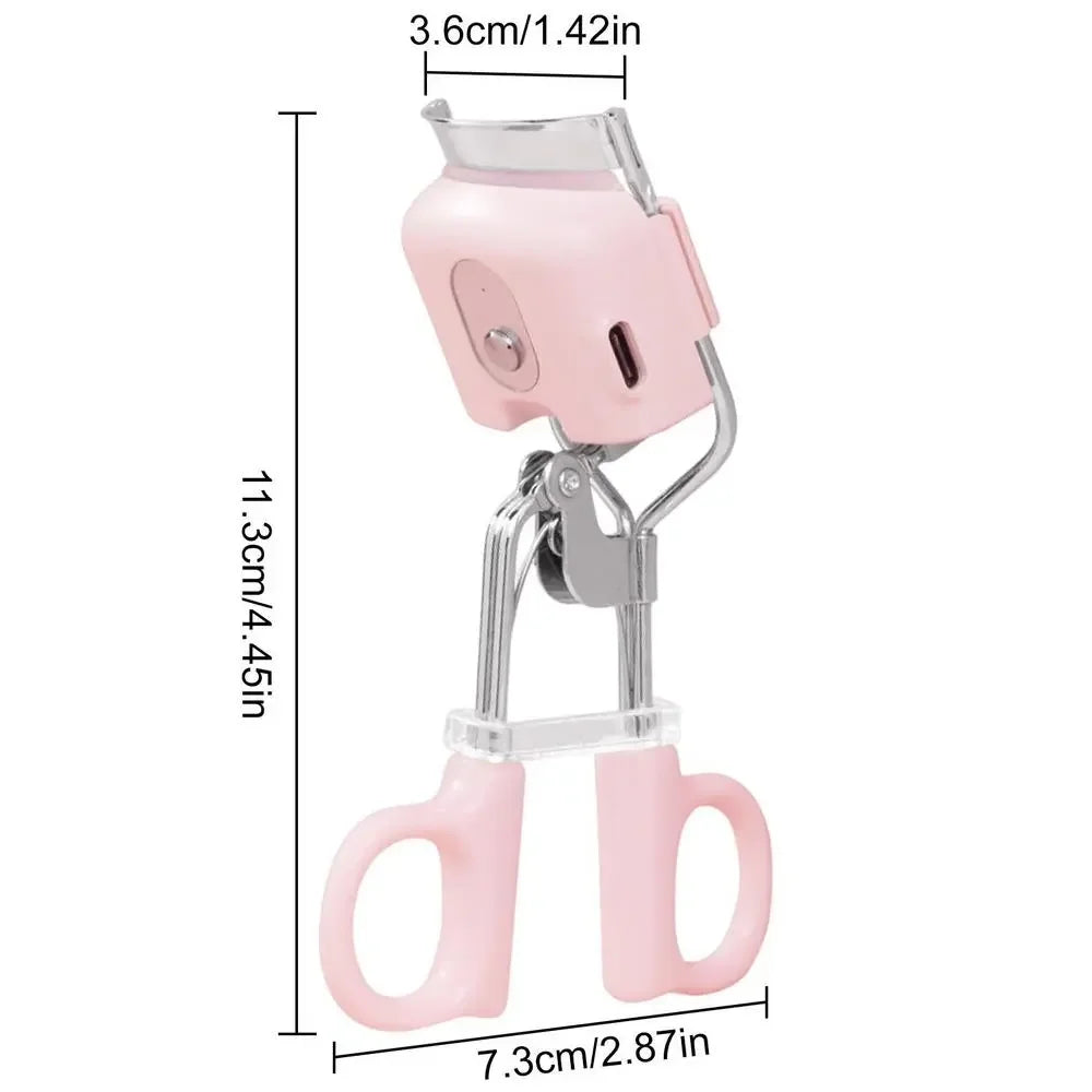 Portable Heated Electric Eyelash Curler Comb