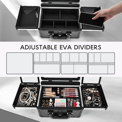 LED Makeup Train Case
