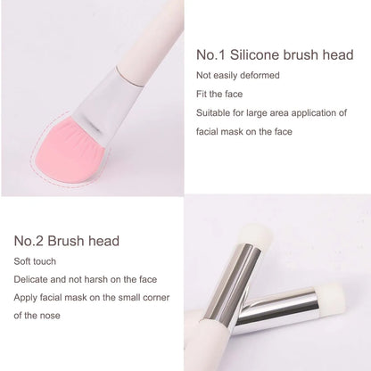 Double-Ended Silicone and Bristle Mask Brush