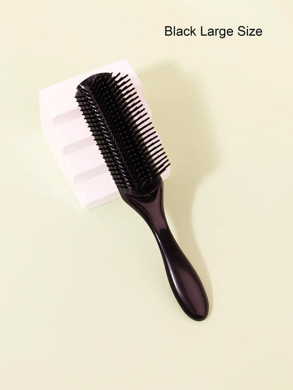 Detachable 9-Row Curly Hair Brush for Wet Detangling Massage