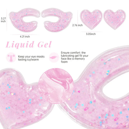 Reusable Hot Cold Gel Eye Pads