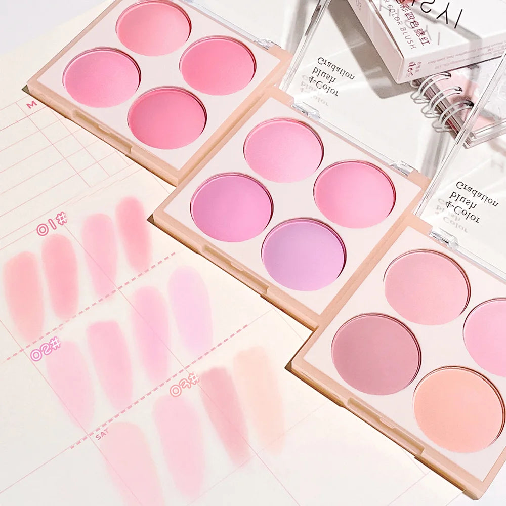 Four-Color Warm Blush Palette