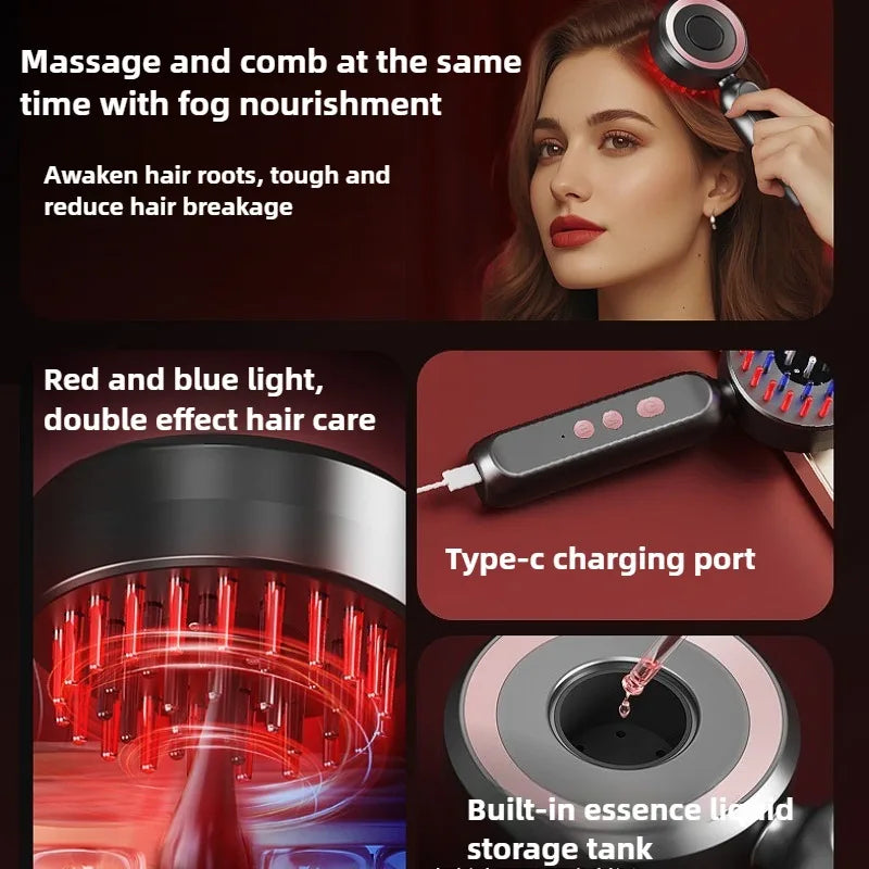 Electric Red-Light Scalp Massage Comb